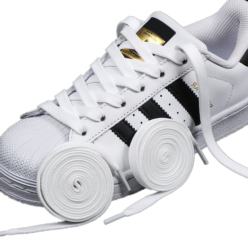 1 Pair Black White Shoe Laces - Adidas Shoes Superstar recension och pris