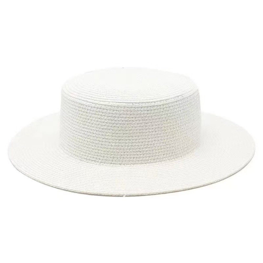 Fashionable Wide Brim Straw Ha - Bucket Hat Straw recension och pris