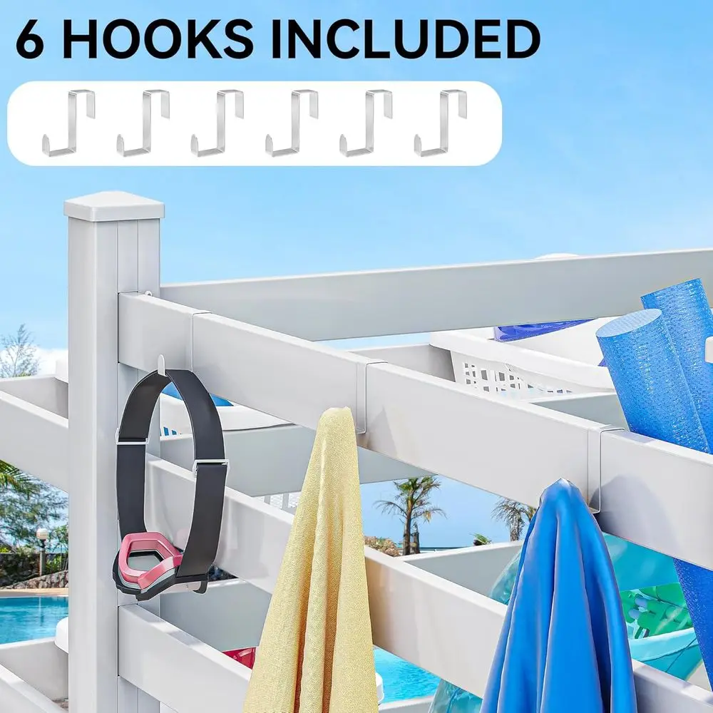Pool Storage Bin with Towel Ra - Beach Towel Large recension och pris