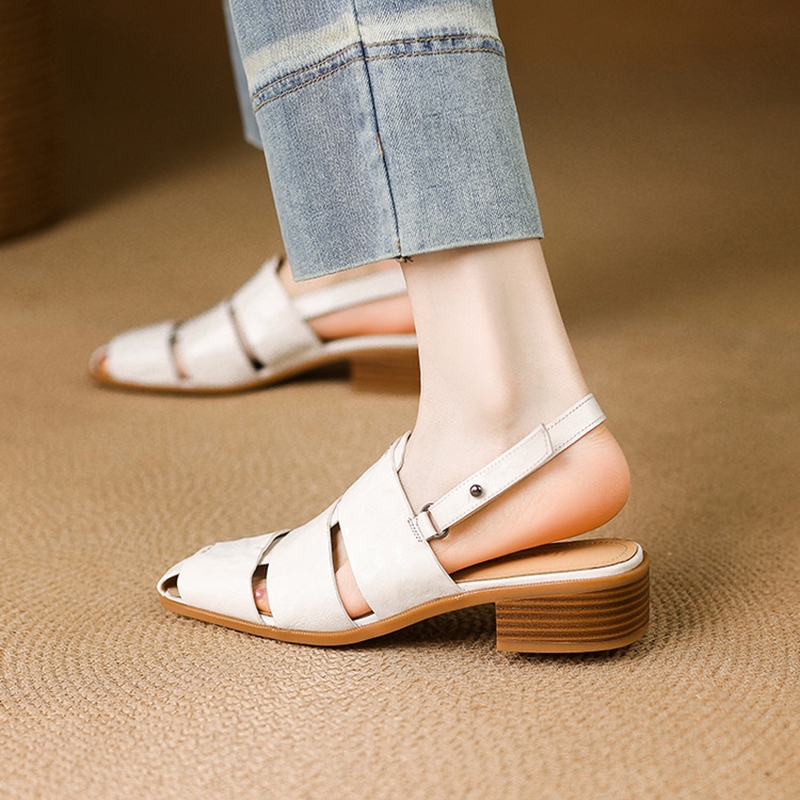 NEW Summer Women Sandals Genui - Casual Sandal Leather recension och pris