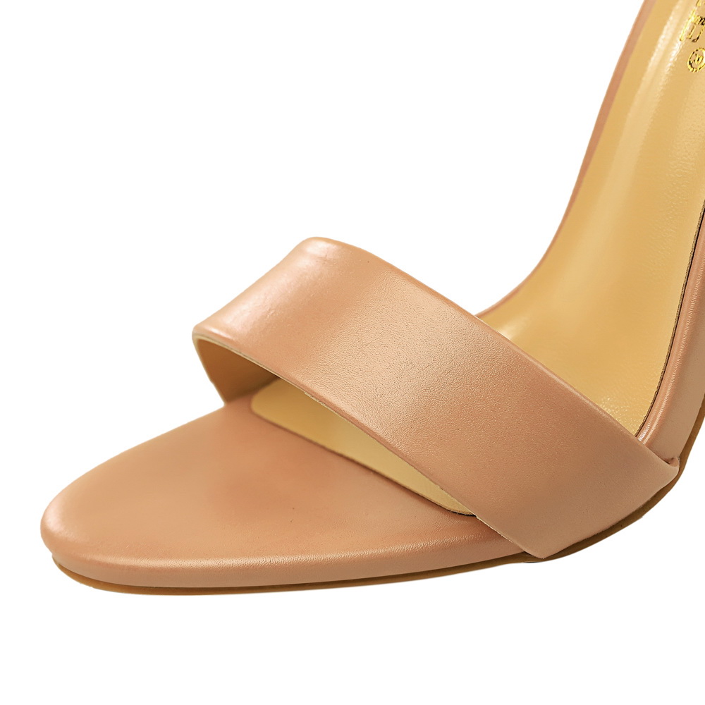 Women Black-White Concise Leat - Casual Sandal Leather recension och pris