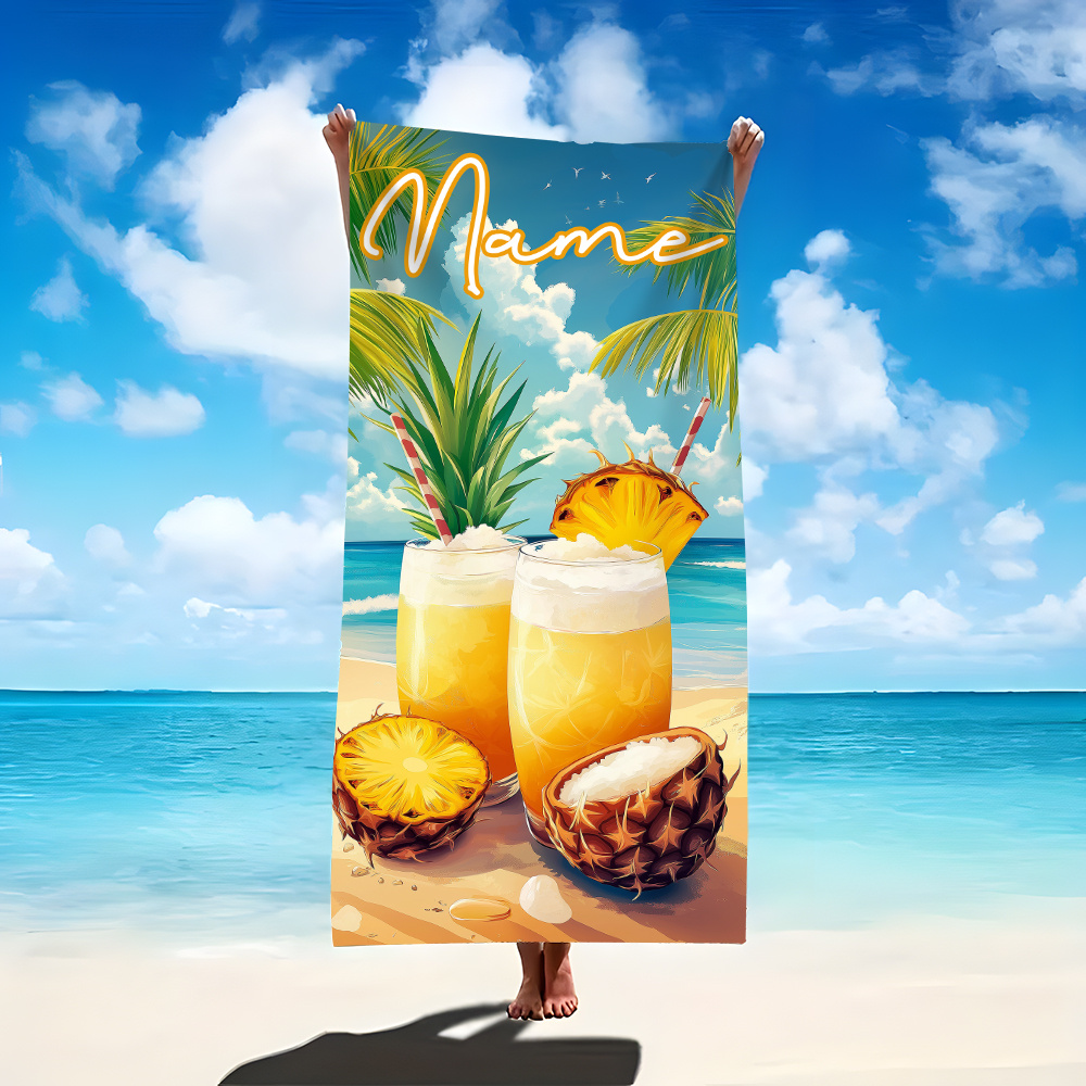 1pc Customized Name Beach Towe - Beach Towel Large recension och pris