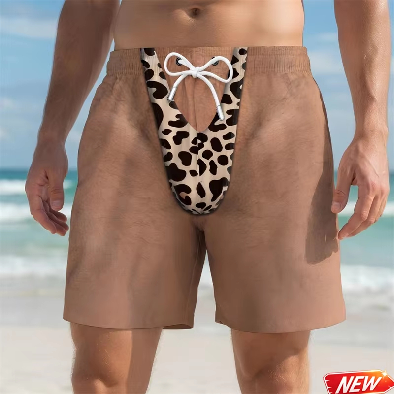 Funny Swim Trunks 3d Print Leo - Trunks Board Surf recension och pris