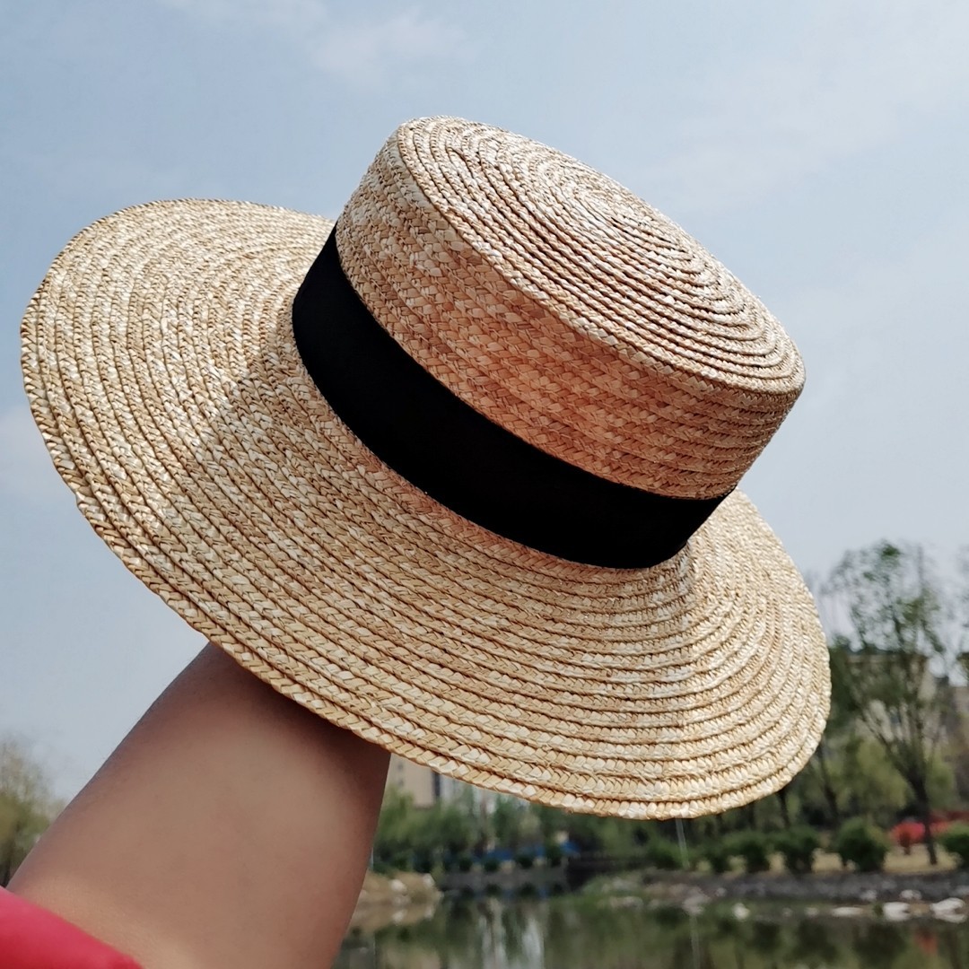 Boater Straw Hat French elegan - Bucket Hat Straw recension och pris