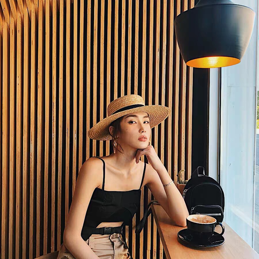 Boater Straw Hat French elegan - Bucket Hat Straw recension och pris