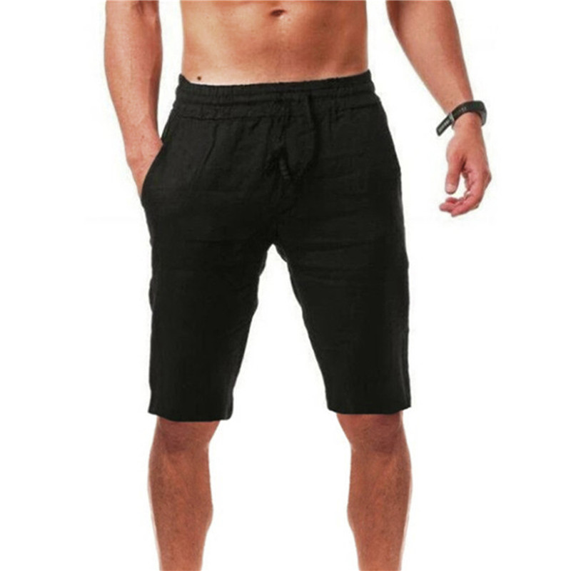 2026 new Men's Cotton Shorts P - Short Linen Drawstring recension och pris