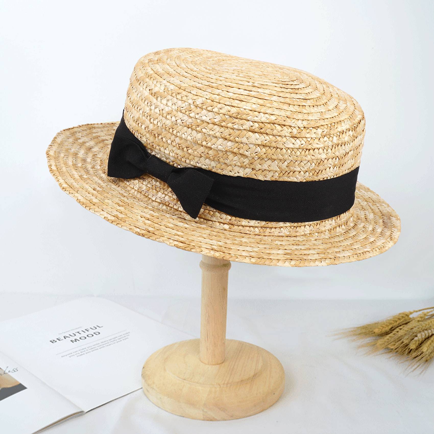 Cute Child Girls Straw Hat Bow - Bucket Hat Straw recension och pris