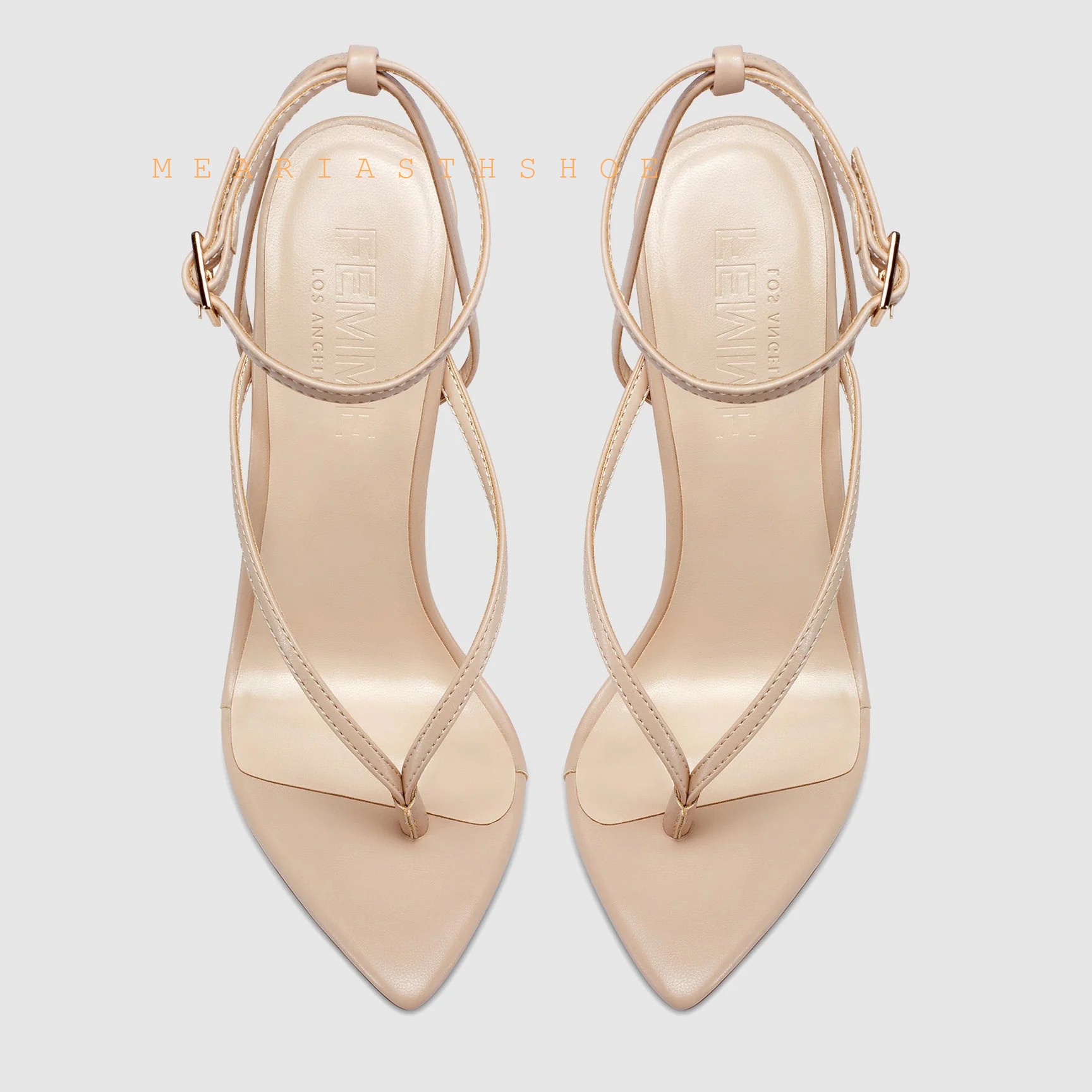 Beige Black Cross Straps Flip- - Casual Sandal Leather recension och pris